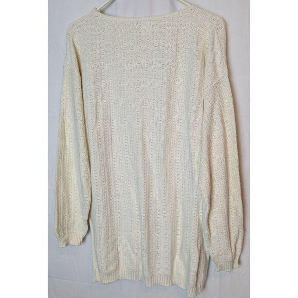 Vintage Ship N Shore Long Sleeve‎ Resort Wear Cover Up Knit Women's Large - Picture 5 of 9